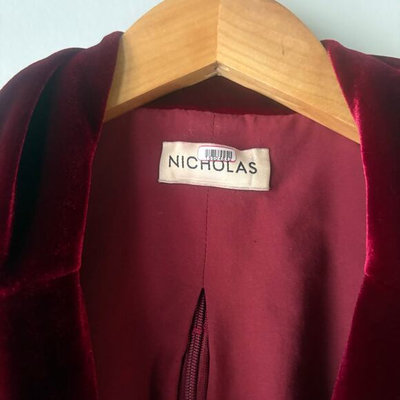 Nicholas Gabriela Blazer Dress in Maroon Size 4 - Picture 7 of 11